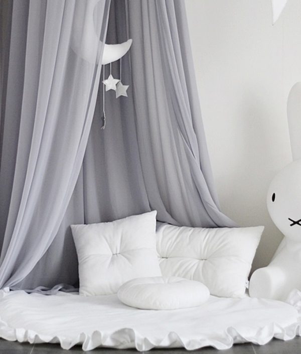 Hvit lekematte Basic med volang, Cotton&Sweets