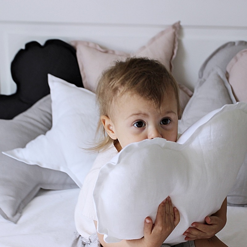 Pute hvit stjerne av lin, Cotton&Sweets - Bilde 2