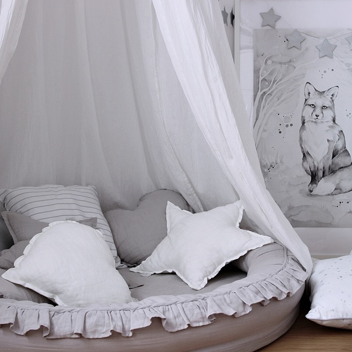 Pute hvit stjerne av lin, Cotton&Sweets - Bilde 10