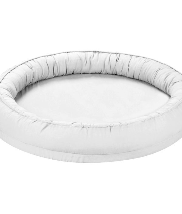 Cotton & Sweets lysegrå junior nest i 100% lin, classic