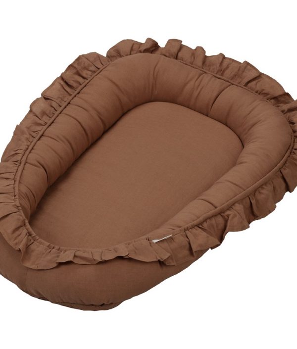 Cotton & Sweets, sjokolade babynest i 100 % lin