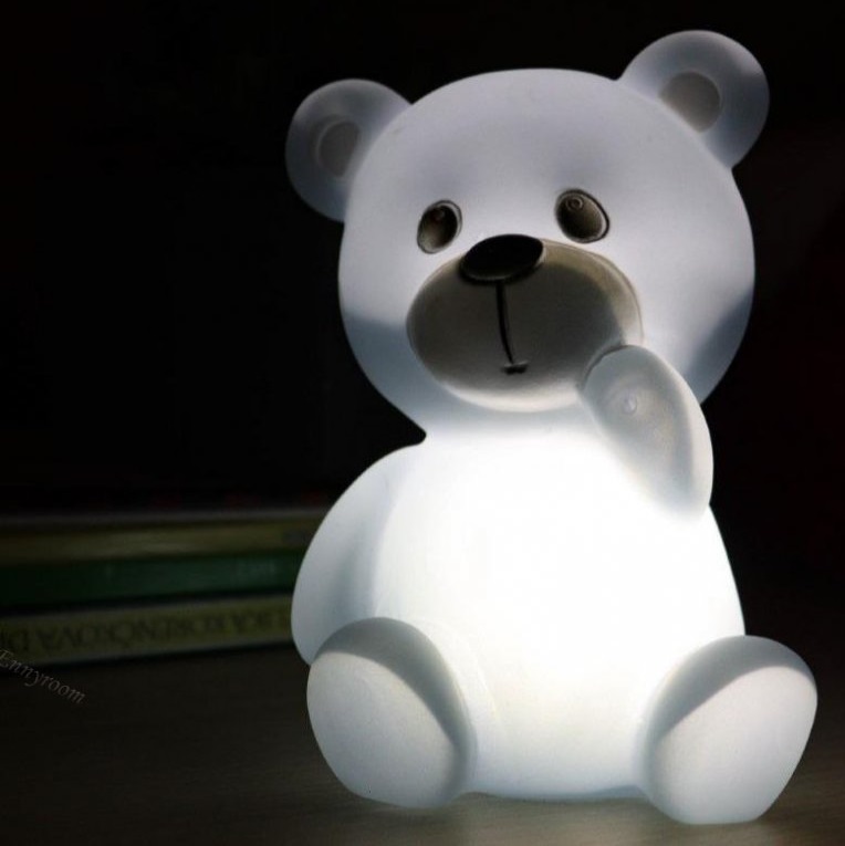 Nattlampe bamse, grå - Bilde 2