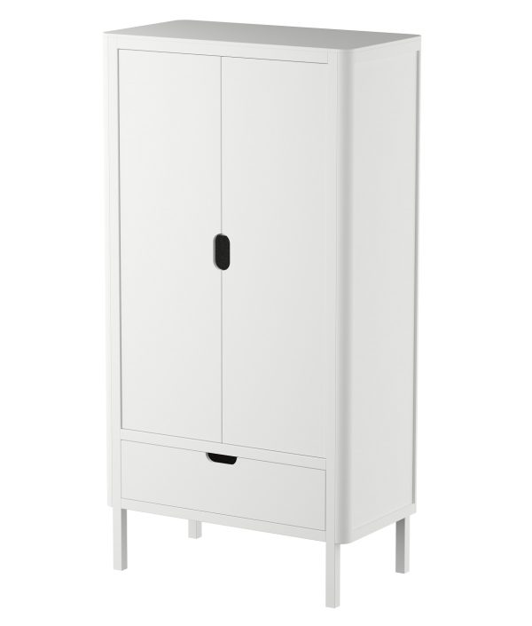 Sebra, hvit dobbelt garderobe