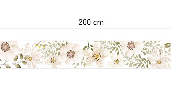 Veggklistremerker Hvite Blomster