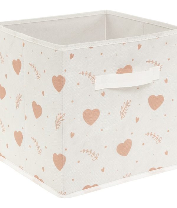 Oppbevaringskurv Hearts, 2-pack