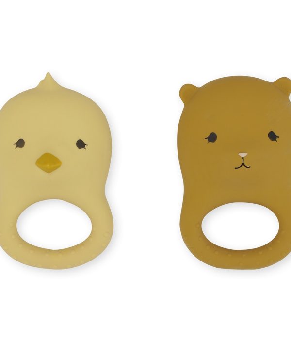 Konges Sløjd, biteleker Chicken Bear, 2-pack