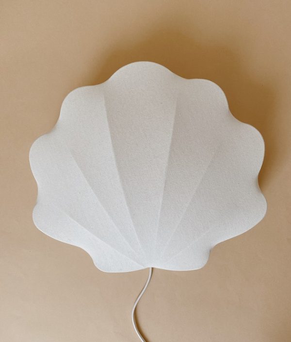 Konges Sløjd, vegglampe i bomull, Off white clam