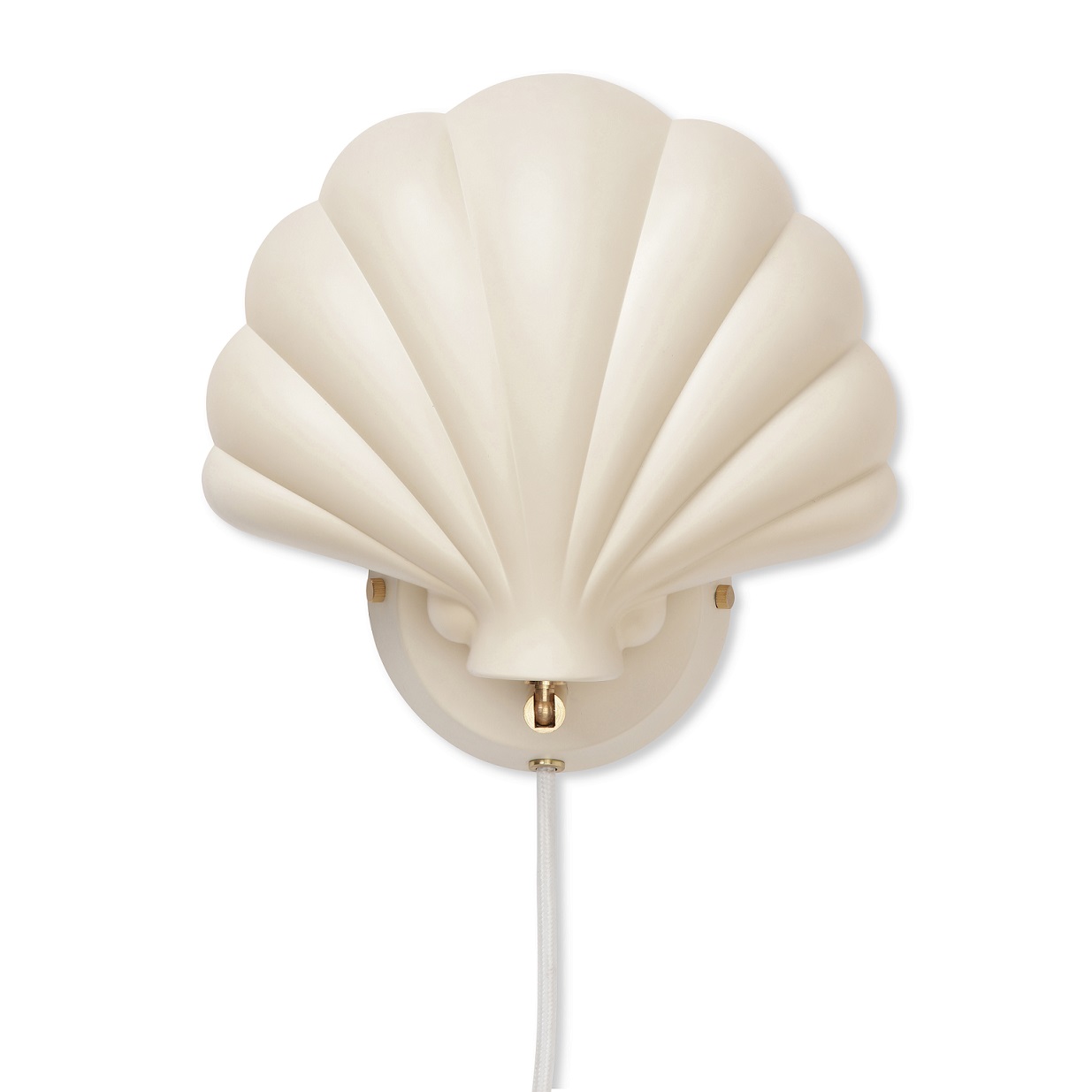 Konges Sløjd, vegglampe i metall, Rose shell