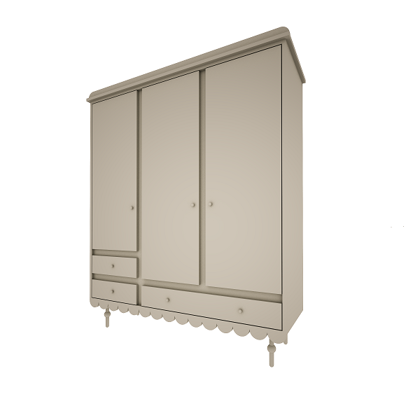 Woodluck, Garderobe med 3 dører, Babushka