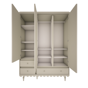 Woodluck, Garderobe med 3 dører, Babushka
