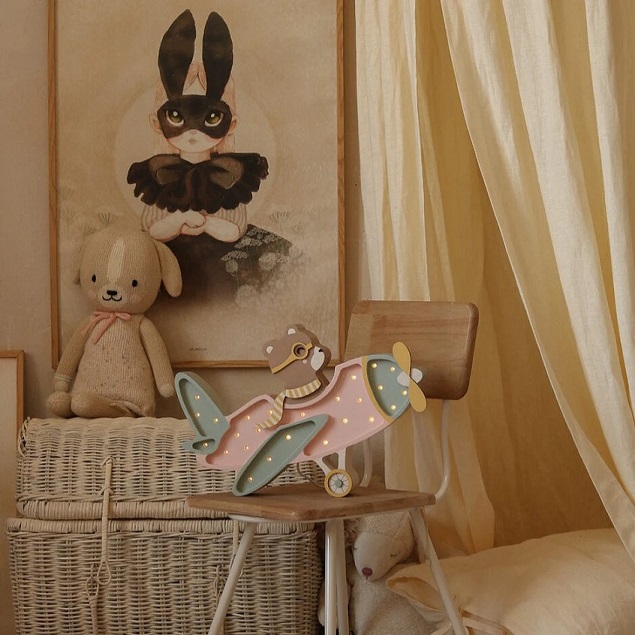 Little Lights, Nattlampe til barnerommet, Vintage fly Candy - Bilde 4