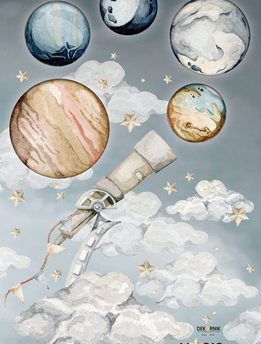 Dekornik, veggklistremerke De magiske planetene
