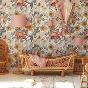 Lamps&Company, Bordlampe til barnerommet, rosa lin