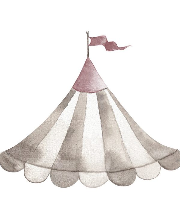 Babylove, veggklistremerke Sirkustak dusty pink
