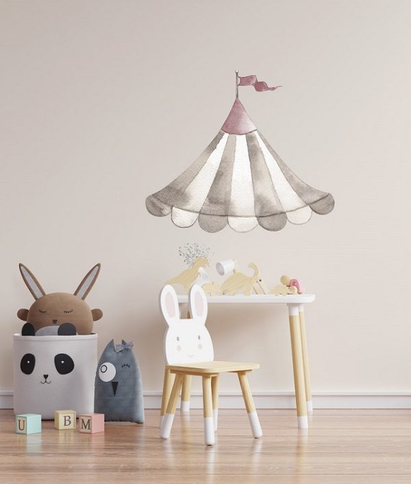 Babylove, veggklistremerke Sirkustak dusty pink