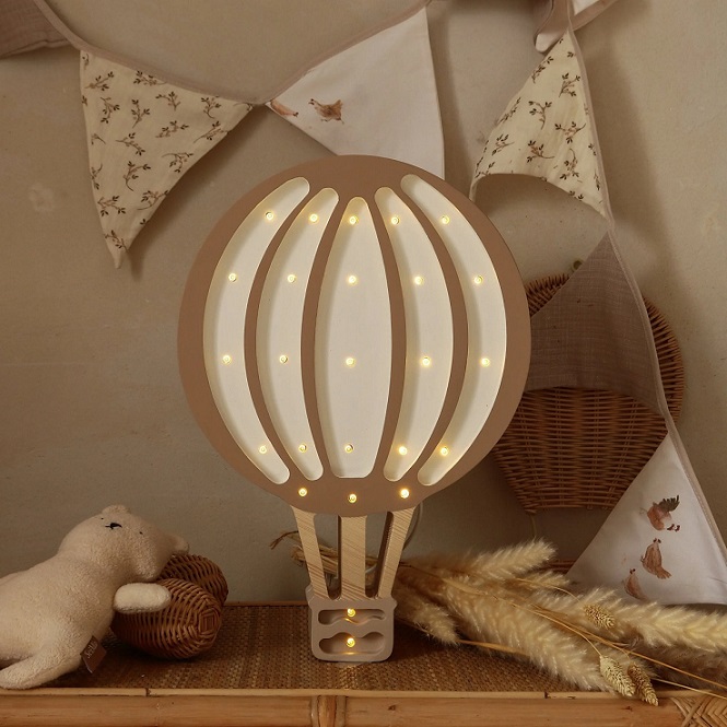 Little Lights, Nattlampe til barnerommet, Luftballong Lysbrun - Bilde 2