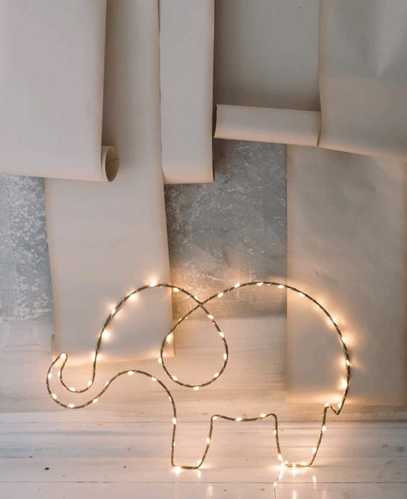 Nattlampe til barnerommet, Elefant gull