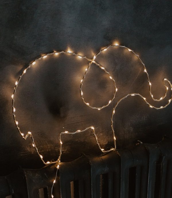Nattlampe til barnerommet, Elefant gull