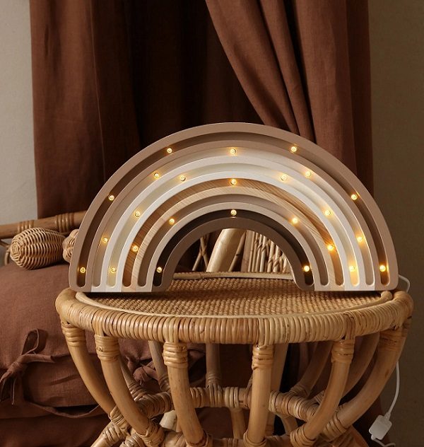 Little Lights, Nattlampe til barnerommet, Regnbue Cappuccino