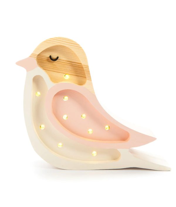 Little Lights, Nattlampe Liten fugl strawberry cream