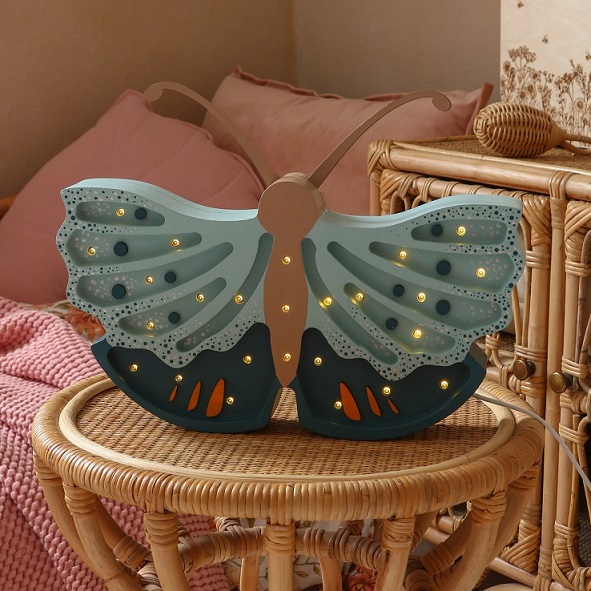 Little Lights, Nattlampe til barnerommet, Sommerfugl Daisy Blue - Bilde 2