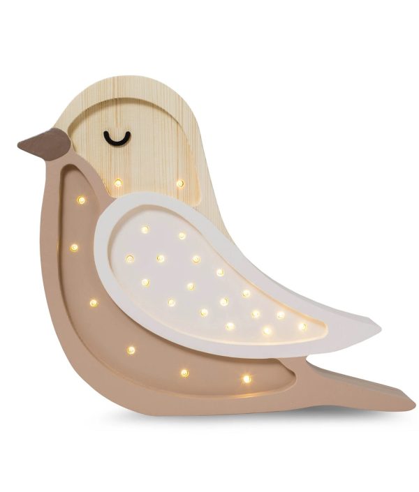 Little Lights, Nattlampe til barnerommet, Stor fugl Coffee wood
