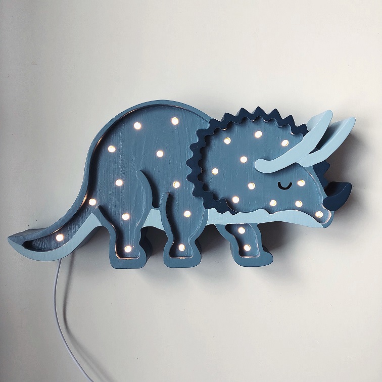 Little Lights, Nattlampe til barnerommet Triceraptor blå - Bilde 7
