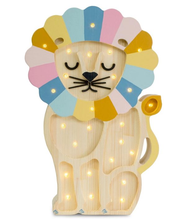 Little Lights, Nattlampe til barnerommet, Løve rainbow retro
