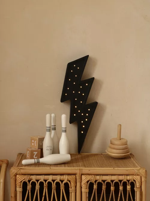 Little Lights, Nattlampe til barnerommet, Svart lyn - Bilde 2