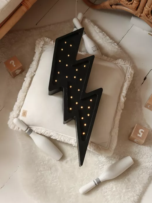 Little Lights, Nattlampe til barnerommet, Svart lyn - Bilde 3