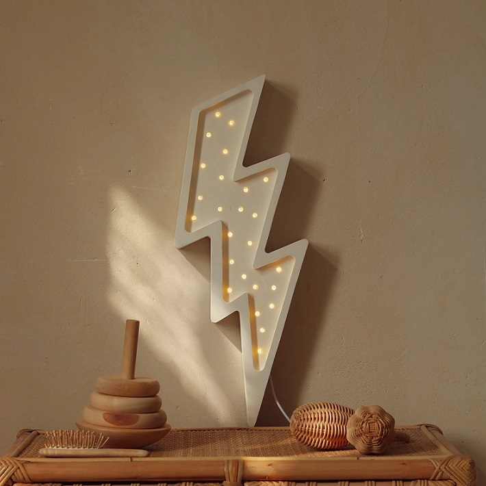 Little Lights, Nattlampe til barnerommet, Lyn hvit - Bilde 4