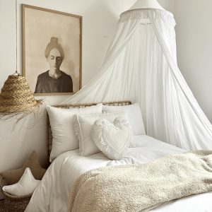 Boho twist hvit sengehimmel, Cotton & Sweets