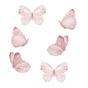 That`s Mine, Rose Butterflies, veggklistremerker