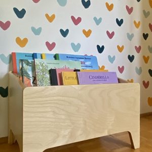 Gulvbokhylle til barnerommet, natur