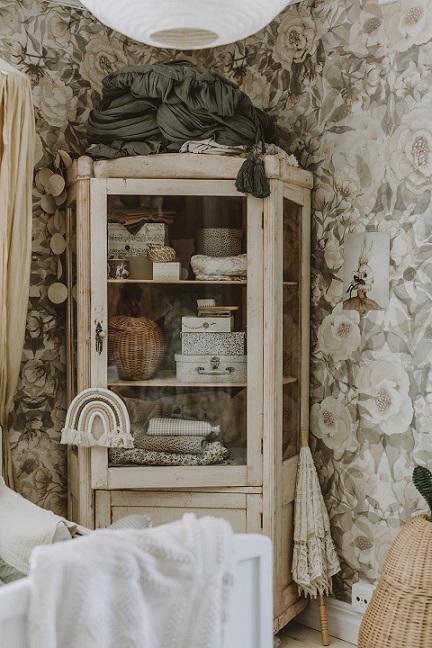 Mrs Mighetto, tapet Poppies for Marlene, Soft Creme - Bilde 7