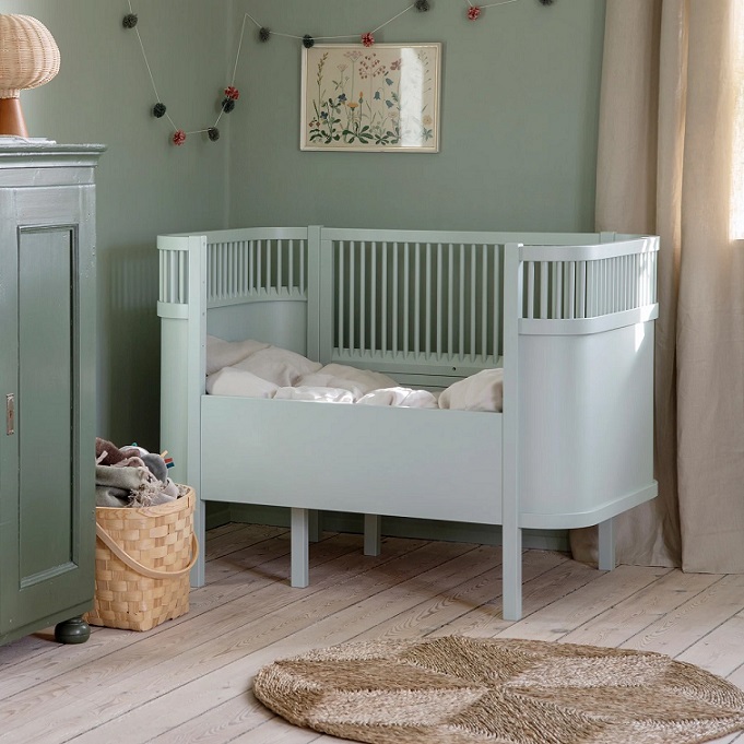 Sebra Barneseng Sprinkelseng & Juniorseng Kili, Mist Green - Bilde 3