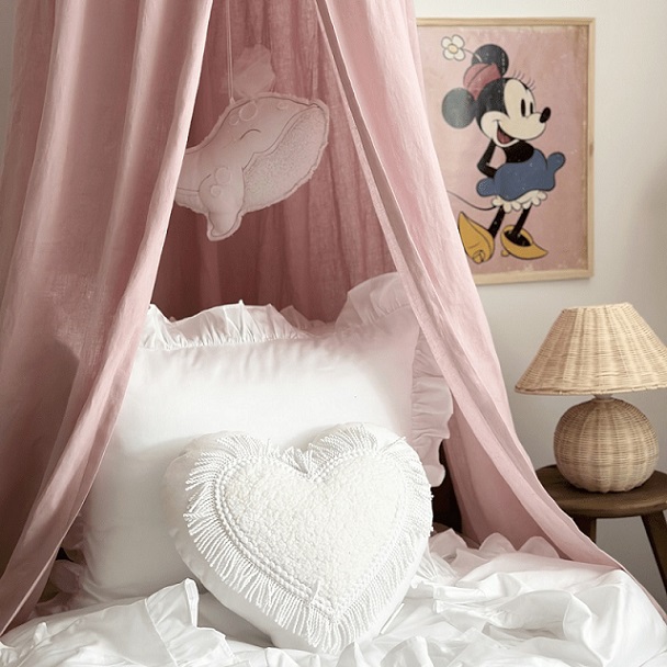 Bubblegum sengehimmel i lin til barnerommet, Cotton&Sweets - Bilde 3