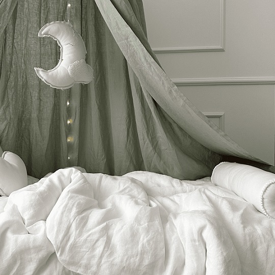 Stor maxi salvie sengehimmel i lin, Cotton & Sweets - Bilde 4