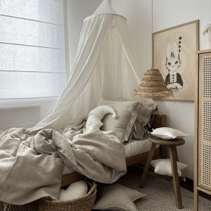 Cream premium sengehimmel i lin, Cotton&Sweets