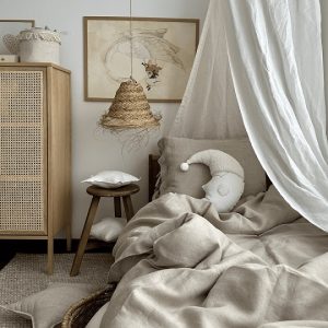 Maxi premium sengehimmel i lin Cream, Cotton&Sweets