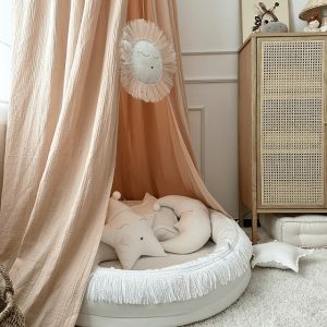 Apricot sengehimmel i muslinbomull, Cotton & Sweets