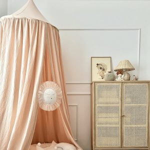 Stor maxi aprikos sengehimmel i muslinbomull, Cotton & Sweets