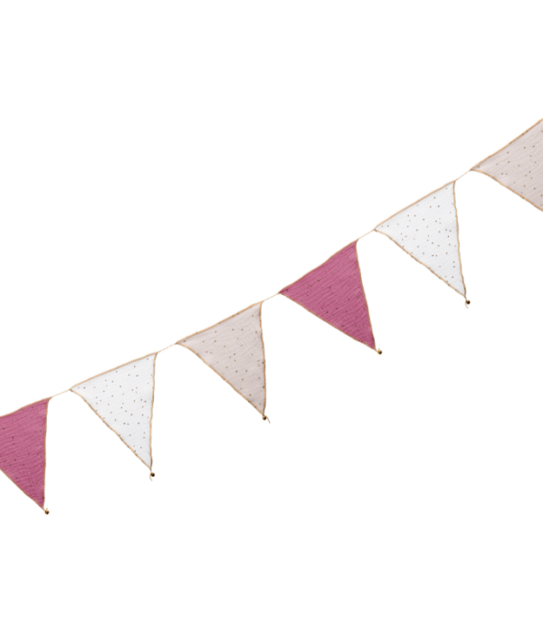Babylove, vimpel til barnerommet, Pink mix