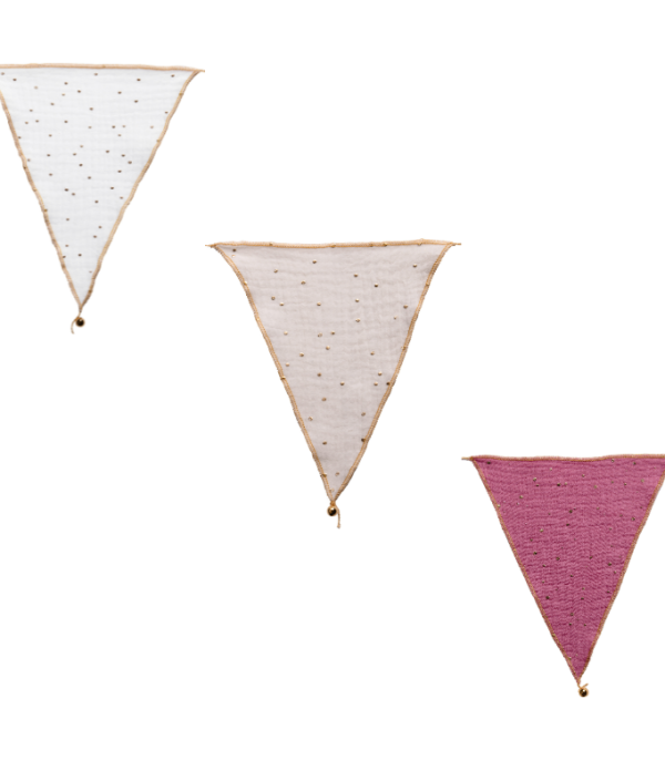 Babylove, vimpel til barnerommet, Pink mix