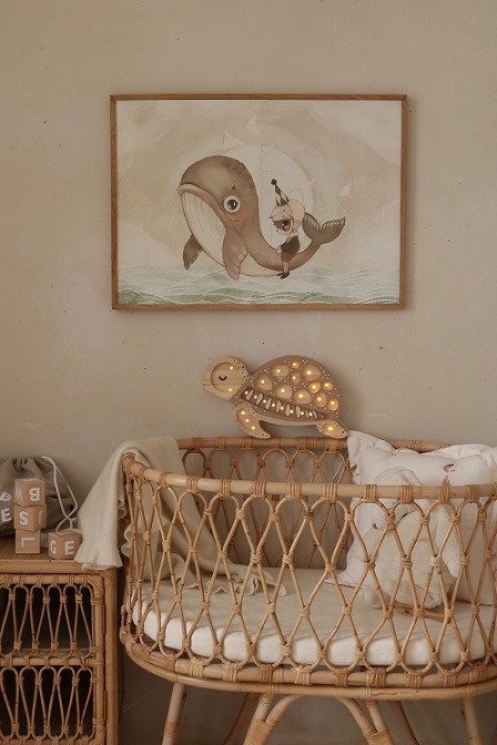 Little Lights, Nattlampe til barnerommet, Skilpadde Sand - Bilde 8