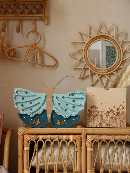 Little Lights, Nattlampe til barnerommet, Sommerfugl Daisy Blue - Bilde 5