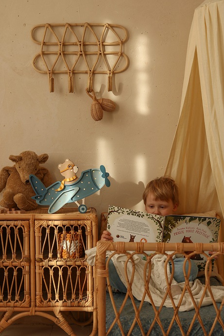 Little Lights, Nattlampe til barnerommet, Vintage fly blå - Bilde 7