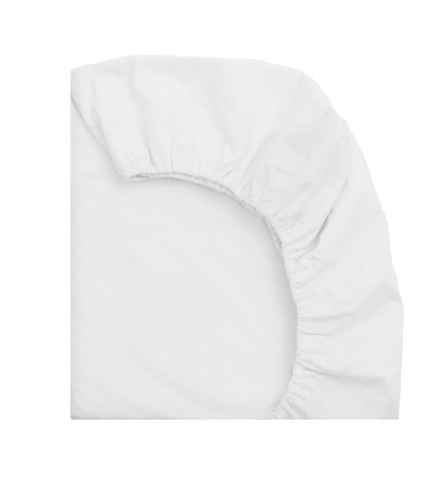 Babylove, hvite stretchlaken 90x190 til juniorseng/barneseng