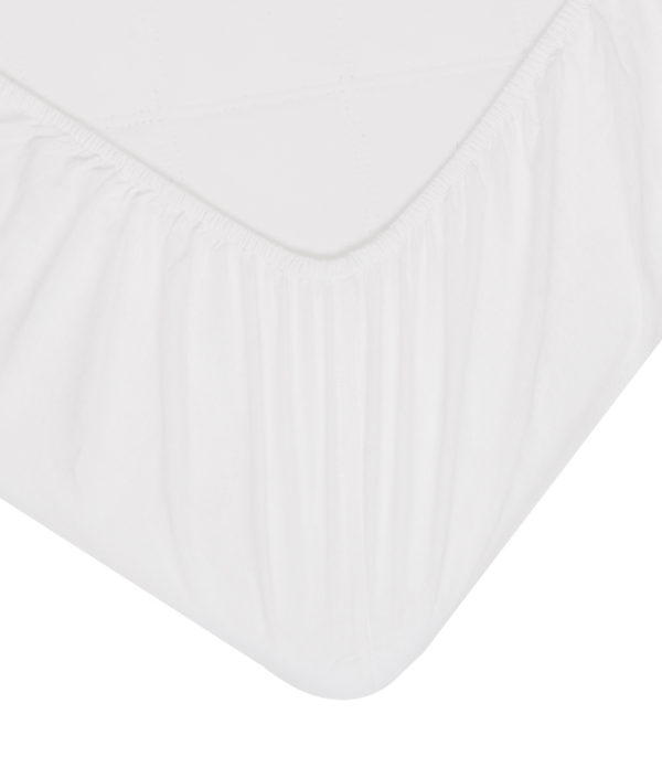 Babylove, hvite stretchlaken 90x190 til juniorseng/barneseng