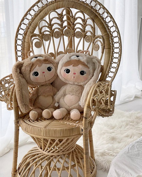 Beige kanin, stor dukke med navn - Bilde 3